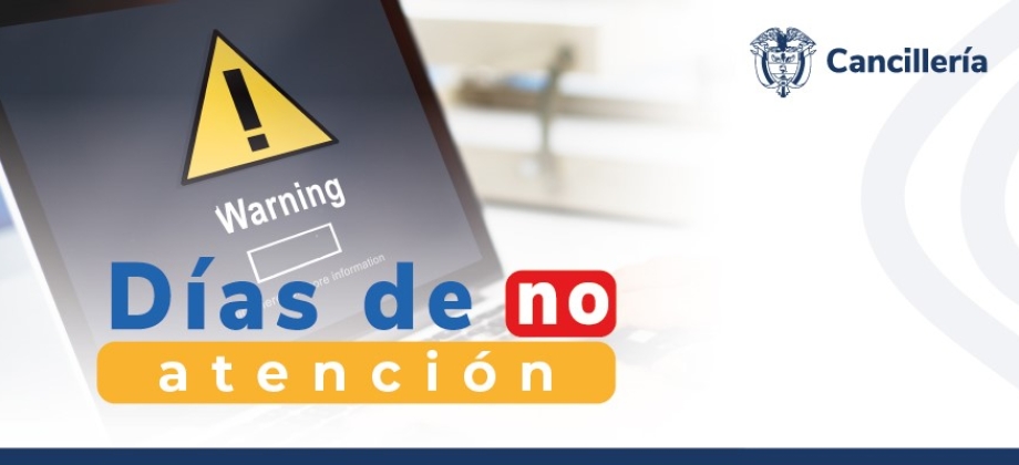 Embajada de Colombia en Jamaica y su sección consular no tendrán atención al público 25 y 26 de diciembre y 1 de enero de 2024 